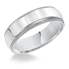 Low Dome Milgrain Wedding Band