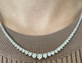 Graduated Lab Grown Diamond Tennis Necklace
