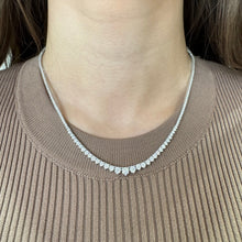 Graduated Lab Grown Diamond Tennis Necklace