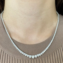 Graduated Lab Grown Diamond Tennis Necklace