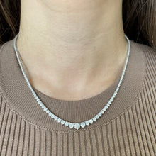 Graduated Lab Grown Diamond Tennis Necklace