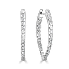Sabrina 14k Gold & Diamond Point Hoop Earrings