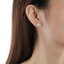 Cluster Flower Stud Earrings