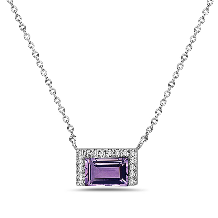 Diamond and Amethyst Necklace