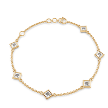 Princess Cut Lab Diamond-By-The-Yard Bracelet