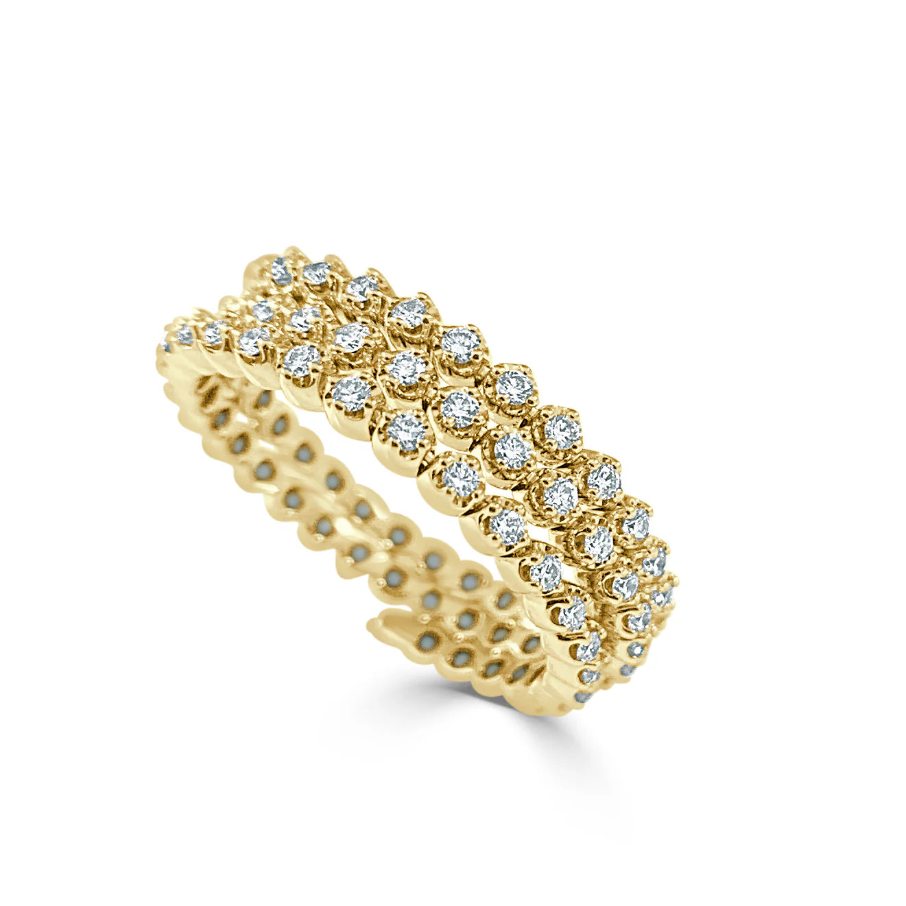 14k Gold & Diamond Flexible Ring