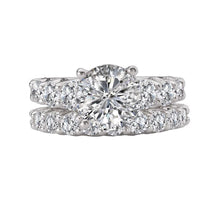 Classic Round Diamond Line Wedding Band