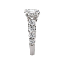 Classic Round Diamond Line Wedding Band