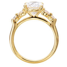 Diamond Wedding Band in 14k Yellow Gold with 20 Microset diamonds