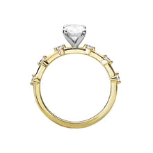 Oval Diamond Semi-Mount Engagement Ring Bridal Set