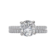 Micro Set Diamond Line Wedding Band