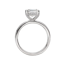 Diamond Wedding Band with Baguettes and Round Stones in 14k White Gold