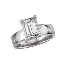 Diamond Wedding Band with Baguettes and Round Stones in 14k White Gold
