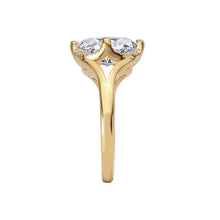 Oval Diamond Engagement Ring with Halo of Round Diamonds 14k Yellow Gold