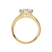 Oval Diamond Engagement Ring with Halo of Round Diamonds 14k Yellow Gold