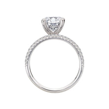 Diamond Straight Front Wedding Band in 14k White Gold