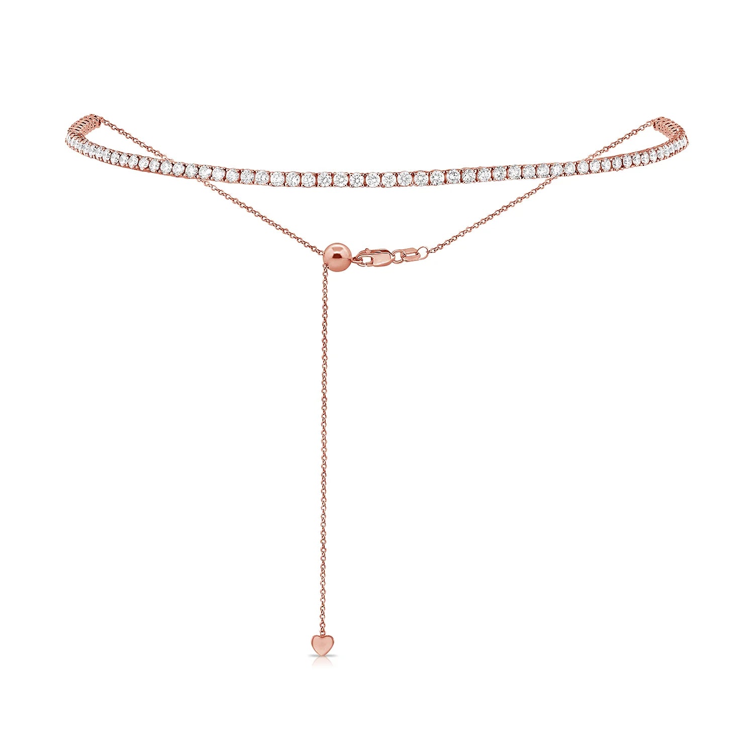 Adjustable Choker Tennis Necklace