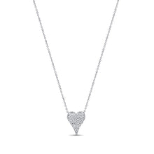 14k Gold & Diamond Small Heart Necklace
