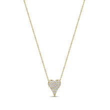 14k Gold & Diamond Small Heart Necklace