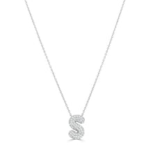 Diamond Pave Puffy Initial 