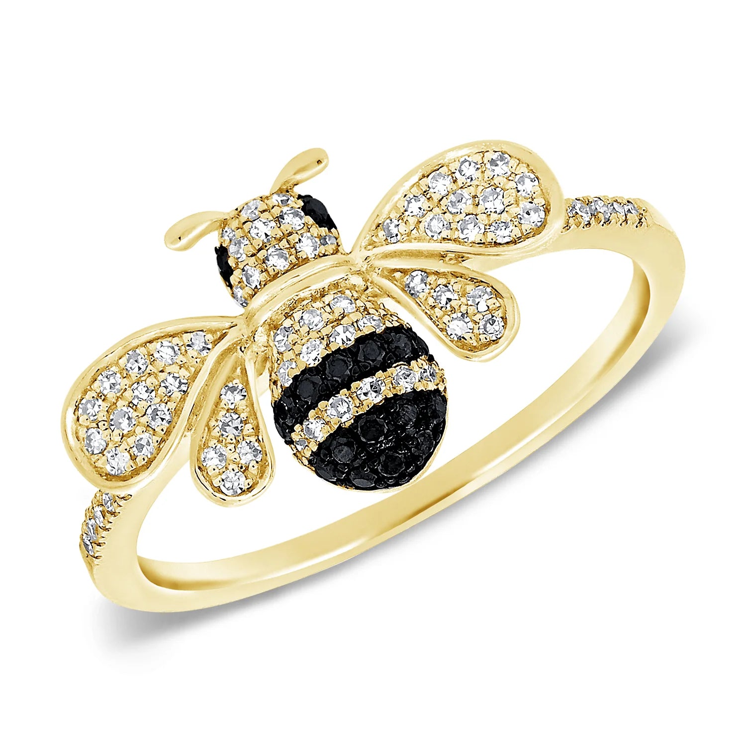 Diamond Bee Ring