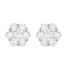 Cluster Flower Stud Earrings