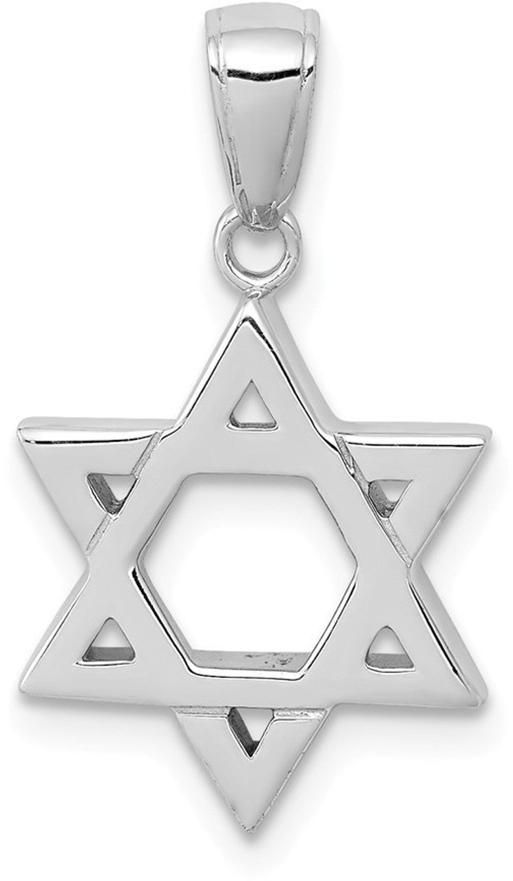 Silver Star of David pendant 
